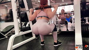 Trainer Rock-hard Arse Fuckes and Facefuckes Ginger-haired After Workout to Buttfuck Inward popshot